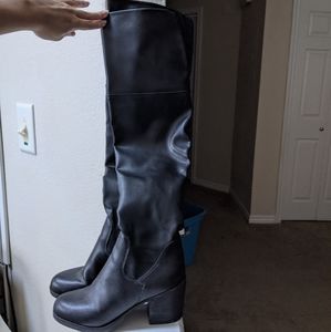 Steve Madden Odyssey Black Over-The-Knee Boots 6.5